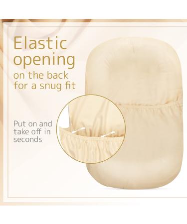 Infant Lounger Cover for Snuggle Me Lounger - 100% Cotton, Machine Washable - Natural Color - Buy Online on GoSupps.com