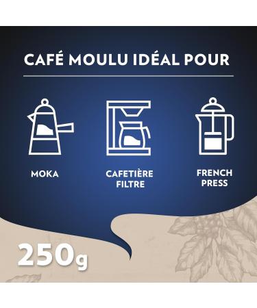 LAVAZZA - Espresso Club Ground Coffee - Italian Coffee - 100% Arabica - Balanced & Aromatic - Intensity 6 - 250g Metal Tin - Buy Online on GoSupps.com