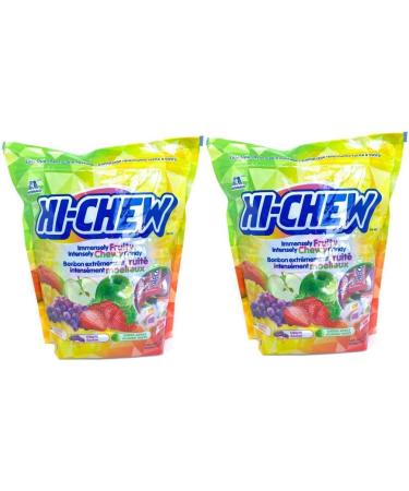2 Pack Morinaga Hi-Chew 100+ Individually Wrapped Pieces Immensely Fruity Intensely Chewy Candy (Strawberry Green Apple Mango and Grape Flavor) - No Cholesterol Gluten Free - Buy Online on GoSupps.com