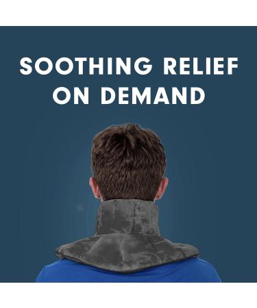 Aculief Lavender Aromatherapy Shoulder Wrap | Hot & Cold Pad for Neck & Shoulder Pain Relief | Microwave/Freezer-Ready (Gray) - Buy Online on GoSupps.com