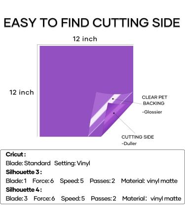 HTVRONT Permanent Adhesive Vinyl Sheets for Cricut Machine - 40 Pack 12x12 Bundle for Cups, Decals, Crafts - Buy Online on GoSupps.com