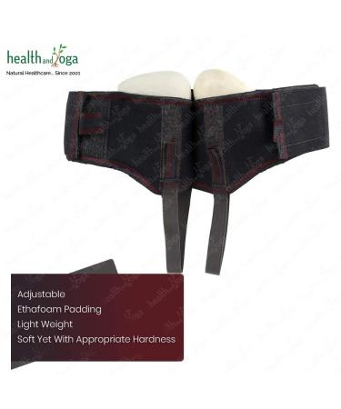 HealthAndYoga EasyPress Hernia Belt for Men - Comfortable Inguinal Support Truss & Adjustable Abdominal Binder (Medium) - International Shipping Available - Buy Online on GoSupps.com