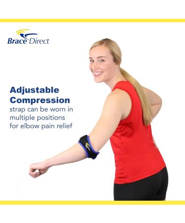Buy Brace Direct Tennis & Golf Elbow Compression Brace | Pain Relief for Tendonitis & Bursitis - International Shipping Available - Buy Online on GoSupps.com
