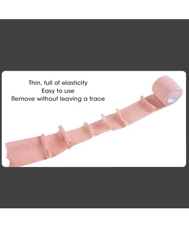 Aladeno Self Adhesive Bandage - Elastic Breathable Sports Tape for Wrist & Ankle - Cohesive Wrap Rolls (Skin Color) - International Shipping Available - Buy Online on GoSupps.com