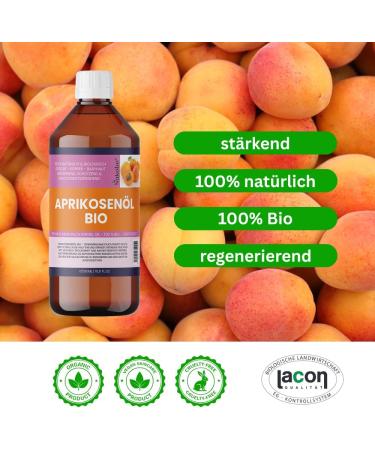 Organic apricot kernel oil cold pressed 100 pure base and massage oil for skin hair and aromatherapy 500 ml deep effective moisture Nakobe 500 ml 1er Pack - Buy Online on GoSupps.com