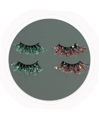 POPETPOP 6 Pairs Fake Eyelashes Adhesives False Eyelashes Cosmetic Fake Lashes Glitter Soft Light Fake Lash Handmade Eye Lashes False Lashes Glitter Colored Fluffy 3d Sequins Dense Fiber - Buy Online on GoSupps.com