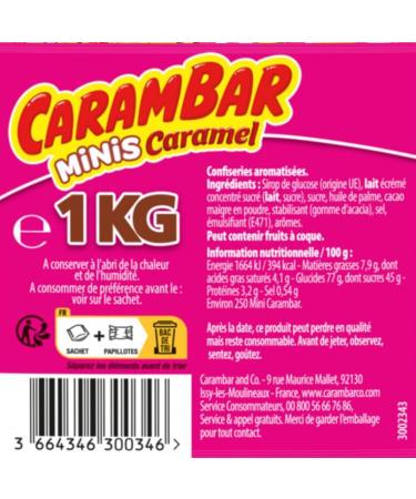 Carambar Bonbon les Minis Caramel 1 Kg - Buy Online on GoSupps.com
