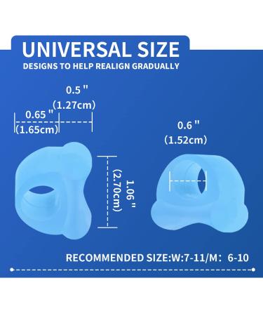 8 Pack Toe Separators & Straighteners for Hammertoe & Bunions - Gel Spacers for Crooked Toes, Overlapping, & Hallux Valgus - Bunion Relief Pads - 4 Colors - Buy Online on GoSupps.com