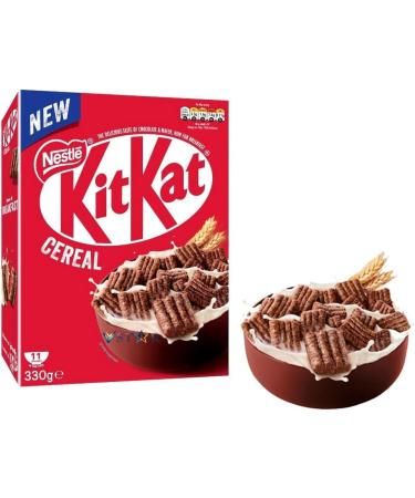 2 x Kit Kat Cereal Chocolate & Wafer Breakfast Pack 330g - Melt for Delicious & Wafer Milk Chocolate Coating | Pack of 2 | Crunchy Whole Grain & Wafer Taste | Sold by Essential Products - Buy Online on GoSupps.com