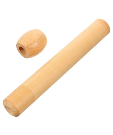 1 Set Toothbrush Cylinder Toothbrush Rack Desktop Toothbrush Stands Toothbrush Holder Travel Toothbrush Stands Toothbrush Bamboo Tube Countertop Toothbrush Organizer Storage Holder