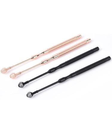 SSWERWEQ Ear wax removal tool Ear Wax Cleaner Ear Wax Removal Tool Earwax Remover Portable Stainless Steel Earpick Earwax Removal Tool (Color : Schwarz) Black - Buy Online on GoSupps.com