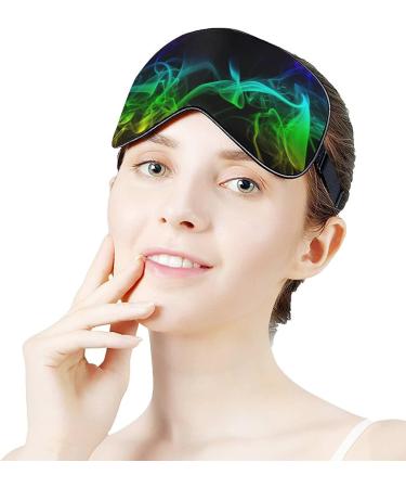 Colorful Smoke Sleep Mask for Women | Adjustable Eye Shades with Elastic Strap | Comfortable Night Sleep - Buy Online on GoSupps.com