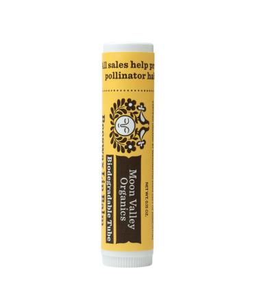 Moon Valley Organics Beeswax Lip Balm for Moisturizing Lips and Cuticles (SWEET HONEY 1-Pack)