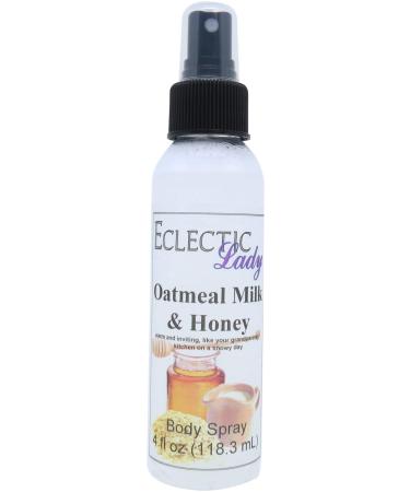 Oatmeal Milk And Honey Body Spray 4 ounces Body Mist for Women with Clean Light & Gentle Fragrance Long Lasting Perfume with Comforting Scent for Men & Women Cologne with Soft Subtle Aroma For 4 Fluid Ounces