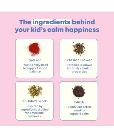 JoySpring Mood Munchies Saffron Gummies for Kids 4+ | Saffron Extract Supplement with GABA Passion Flower & St Johns Wort | Sugar Free Vegan Brain Support & Kids Focus Gummies | Crafted in USA Strawberries 60 Gummies (Pack  - Buy Online on GoSupps.com
