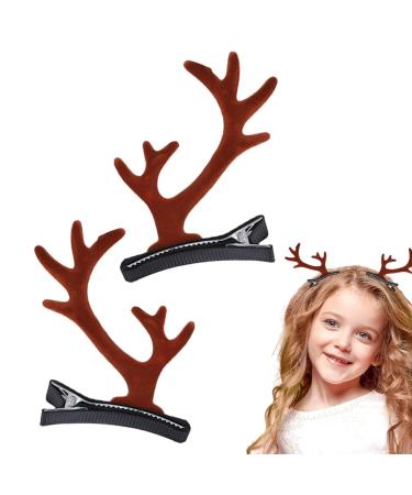 Christmas Hair Clips | Dragon Horn Hair Ornament - Portable Reindeer Antlers Ears Barrettes for Family Women coffee dragon corner