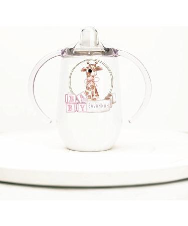 Personalized Stainless Steel Sippy Cup - 10oz with Baby Animals | BPA Free Toddler and Baby Sippy Cup - Buy Online on GoSupps.com