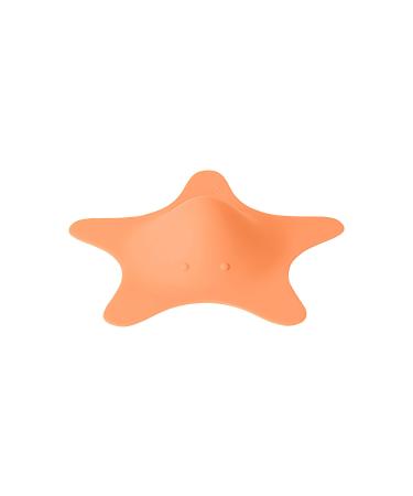 Boon STAR Starfish Shaped Toddler Bath Tub and Sink Drain Cover, Easy to Clean, Orange Orange Drain Cover