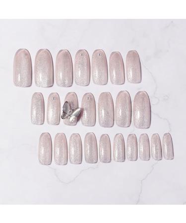 Press on Nails 3 Sets Cat's Eye Butterfly Fake Nail Shiny Artificail Nails Show White Press-on Nails for Women Girls (Color : Cat's Eye Butterfly) (Color : Cat's Eye Butterfly) (Cat s Eye Butterfly - Buy Online on GoSupps.com