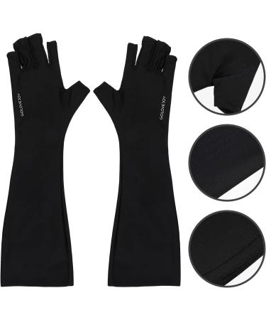 Healeved 1 Pair Nail Gloves Protection Gloves Nail Polish Gloves Gel Moisturizing Gloves Manicure Gloves Nail Art Tools Nail Skin Care Gloves Fingerless Mitts Cosmetic Mj03 Polyester Sleeve 18.00X9.00X0.40CM - Buy Online on GoSupps.com