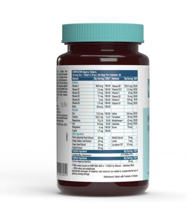 Health'Kart HK Vitals Multivitamin with Probiotics Vitamin C Vitamin B Vitamin D & Zinc Supports Immunity and Gut Health For Men and Women 60 Multivitamin Tablets - Buy Online on GoSupps.com