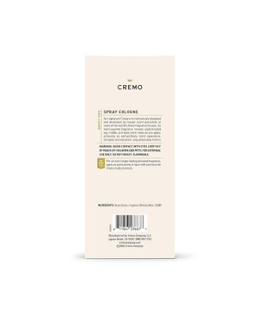 Cremo Italian Bergamot Spray Cologne For Men A Combination of Italian Bergamot Neroli Blossom and Fresh Vetiver 3.4 Fl Oz - Buy Online on GoSupps.com