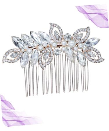 Beaupretty Bridal Hair Comb Accessories combs for rhinestone bridal comb Wedding Comb Bridal Clips bridal headpieces Pearl Bridal Comb flower clips for women accessories bride Comb - Buy Online on GoSupps.com