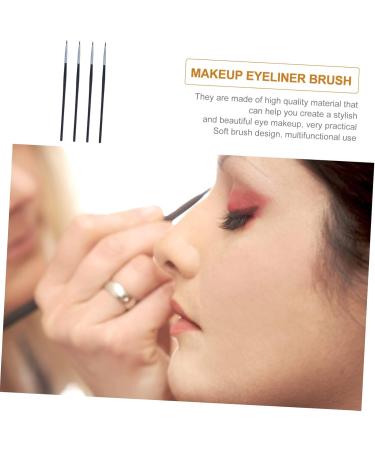 VINTORKY 4pcs Fine Eyeliner Brush Eye Makeup Brush Thin Tip Makeup Brush Makeup Brush Kit Fiber Black - Buy Online on GoSupps.com