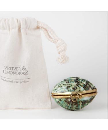 Solid Perfume - Vetiver & Lemongrass Fragrance All Natural & Organic (.25 Oz) Vetiver & Lemongrass 1 Count (Pack of 1)