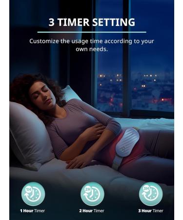 Shop Slimpal Portable Electric Heating Cushion & Heat Belt for Period Relief Wireless Menstruation Heat Belt - Gifts for Women & Girls - Purple S2 SPC023 - Buy Online on GoSupps.com