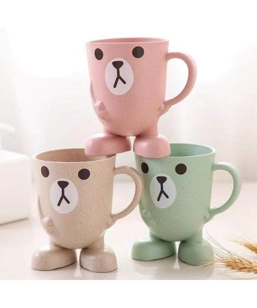 Buy Cartoon Toothbrush Travel Case & Mouth Cup - Universal Fall-Proof Handle - Pink | Shop Internationally - Buy Online on GoSupps.com