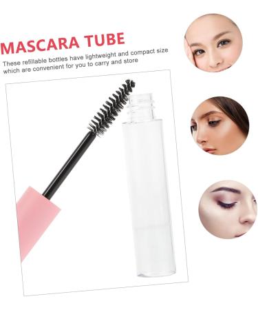 Mikinona 10pcs Mascara Empty Tube Eyeliner Tube with Brush Eyelash Mascara Pink Toiletries Travel Make up 1 g (Pack of 1) Pink - Buy Online on GoSupps.com