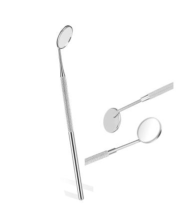 Yscare Dental Mundspiegel Mundspiegel Inspection mirror Corn angle Dentist Dundial Wundfleit Wundpiece Extension tools also suitable for eyelash extensions.(Silver) - Buy Online on GoSupps.com
