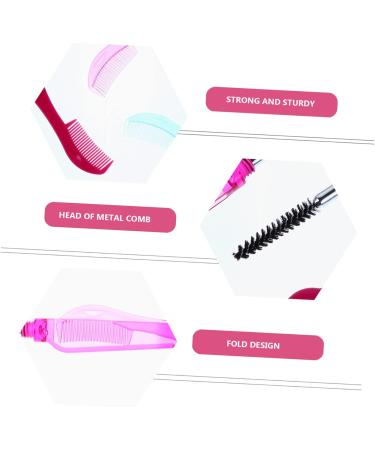 NOLITOY 18 Pcs Collapsible Eyelash Comb Set | Foldable Eye Makeup Tools for Mascara Brow Lamination & Eyelash Care | Perfect for Travel & Home Use - Buy Online on GoSupps.com