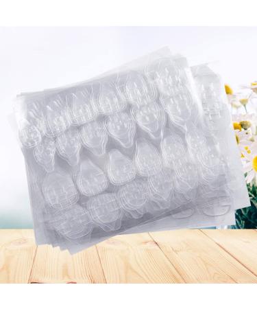 Lurrose 50 Leaves Double-Sided Nail Art Adhesive - Eco-Friendly Transparent Nail Glue for Kids & Girls - 50PCS Temporary Nail Tips - Buy Online on GoSupps.com