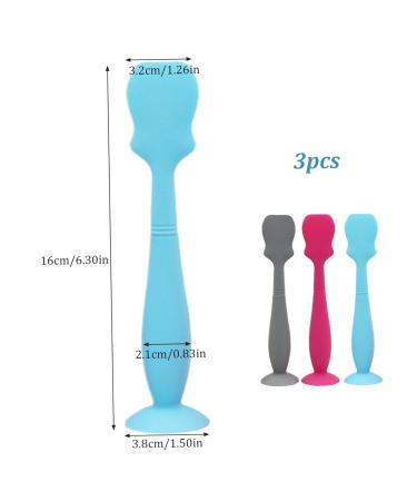 Diaper Cream Applicator Set | 3pcs Silicone Baby Butt Spatula with Suction Cup | Waterproof & Flexible | Perfect for Easy Diaper Changing - Buy Online on GoSupps.com