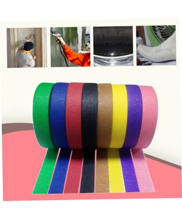 FOMIYES 12 Pcs Colored Duct Tape Strong Sticky Wrinkle Paper Round Grill Grate Tea Pot Strainer Replacement Masking Tape Colored Garage Door t Handle Child Crepe Paper Spray Paint - Buy Online on GoSupps.com