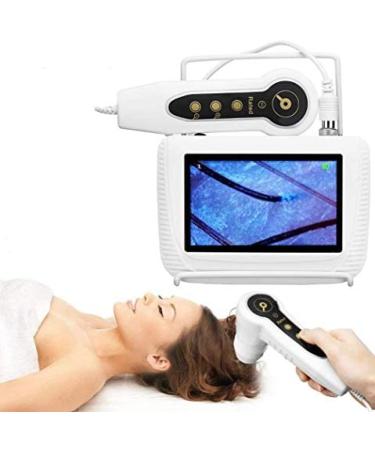 5 Inch Skin Diagnosis Hair Analyzer LCD Screen Digital Skin Detector Portable Rechargeable LCD Screen Digital Skin Diagnosis System Hair Analyzer Skin Analysis Tester Machine.