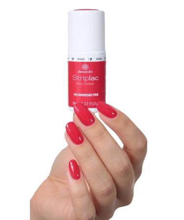 Alessandro Striplac Sunkissed Pink - Vegan LED Nail Polish | 8ml - Achieve Perfect Nails in 15 Minutes - Buy Online on GoSupps.com
