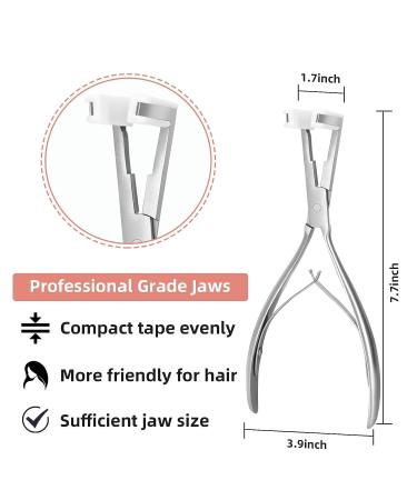 SIOKUY Hair Extension Pliers - Fastening Tape for Tape In Human Hair Extensions (Silver) - Buy Online on GoSupps.com