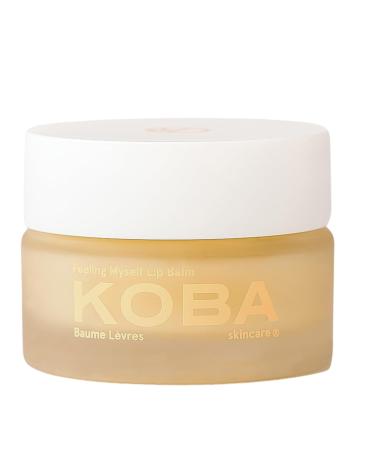 KOBA Feeling Myself Lip Balm - For Women & Men - Hydrating Lip Balm - Normal to Dry Chapped Lips - Citrus Woody Fruity - Natural - Vegan - Safou Oil - Shea Butter - Sweet Almond Oil (0.47 Oz) 14 g sheer