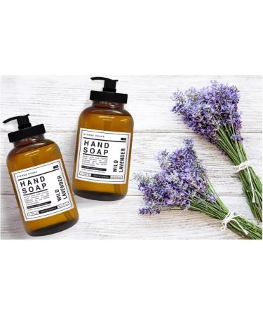 Wild Lavender Hand Soap Set of 2 - Plant-Powered Luxury with Coconut Oil & Essential Oils - 20.5 oz Each - International Shipping Available - Buy Online on GoSupps.com