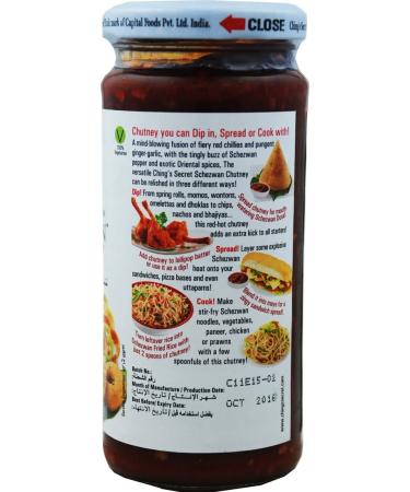 Ching's Secret Schezwan Chutney 8.8oz - Versatile Chutney for Dipping, Spreading, or Cooking - Buy Online on GoSupps.com
