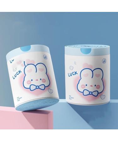 Cute cartoon high-value blue heart rabbit drawstring home kitchen portable thickened garbage bag print - Buy Online on GoSupps.com