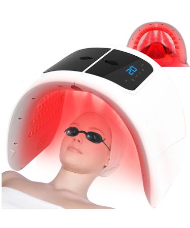 Red-Light-Beauty-Mask LED Light Beauty for Face 7 Colors LED Face Mask Facial LED Beauty Light with Spray Function Skin Care Equipment at HomeFacial Skin Care Tool for Mask Neck Body