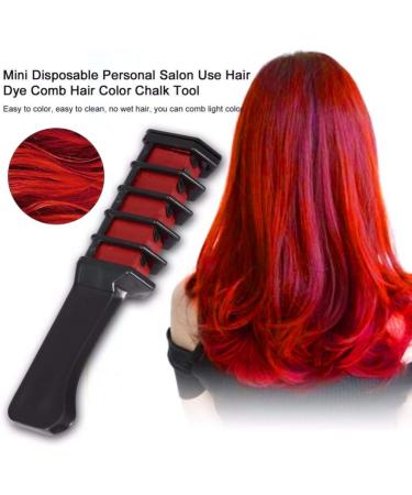RIYAN 1Pc Disposable Fashion Color Temporary Hair Coloring Color Comb Dyeing Hair Dyeing Pigment Small Comb - Buy Online on GoSupps.com
