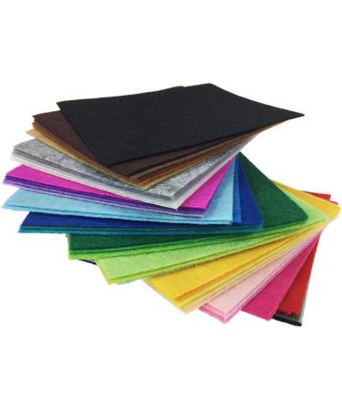 42pcs Assorted Color Felt Fabric Sheets 4x4 - DIY Craft Squares Nonwoven 1mm Thick - 10*10cm - Buy Online on GoSupps.com