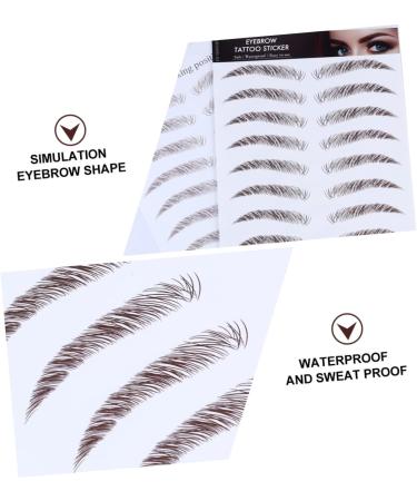 HAPINARY 4pcs Eyebrow Stickers Decal Stickers Stick on False Eyebrows Cosmetics 6d Transfer Stickers Make up - Buy Online on GoSupps.com