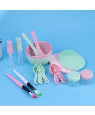 Beaupretty Facial Mask Bowl Set Silicone Facial Mask Brush Applicator Spoon Spatula with Facial Sponge for Women 2set(Pink Green) - Buy Online on GoSupps.com