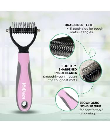 Mydaisy Undercoat Dog Brush - Best Long-Hair Cat & Dog Grooming Tool for Shedding - Buy Online on GoSupps.com